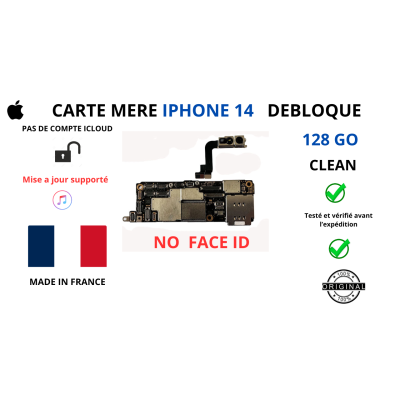 copy of Carte mère Iphone 14 128 go + Face ID