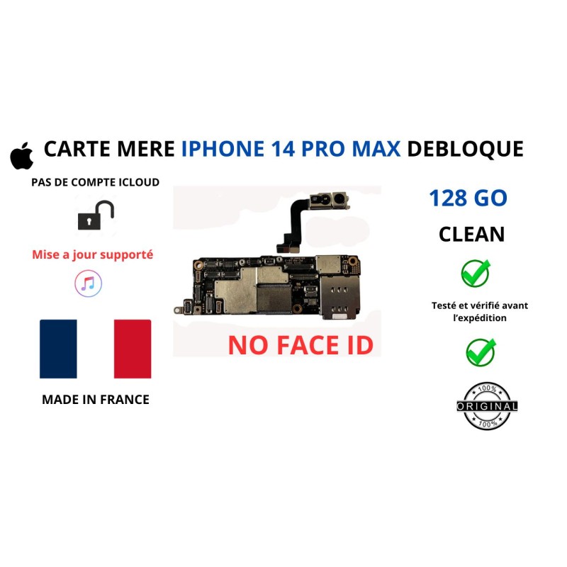 copy of Iphone 14 Pro Max 128 go + Face ID placa base