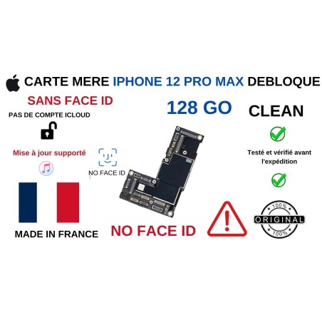 Carte mère Iphone 12 Pro Max + face ID